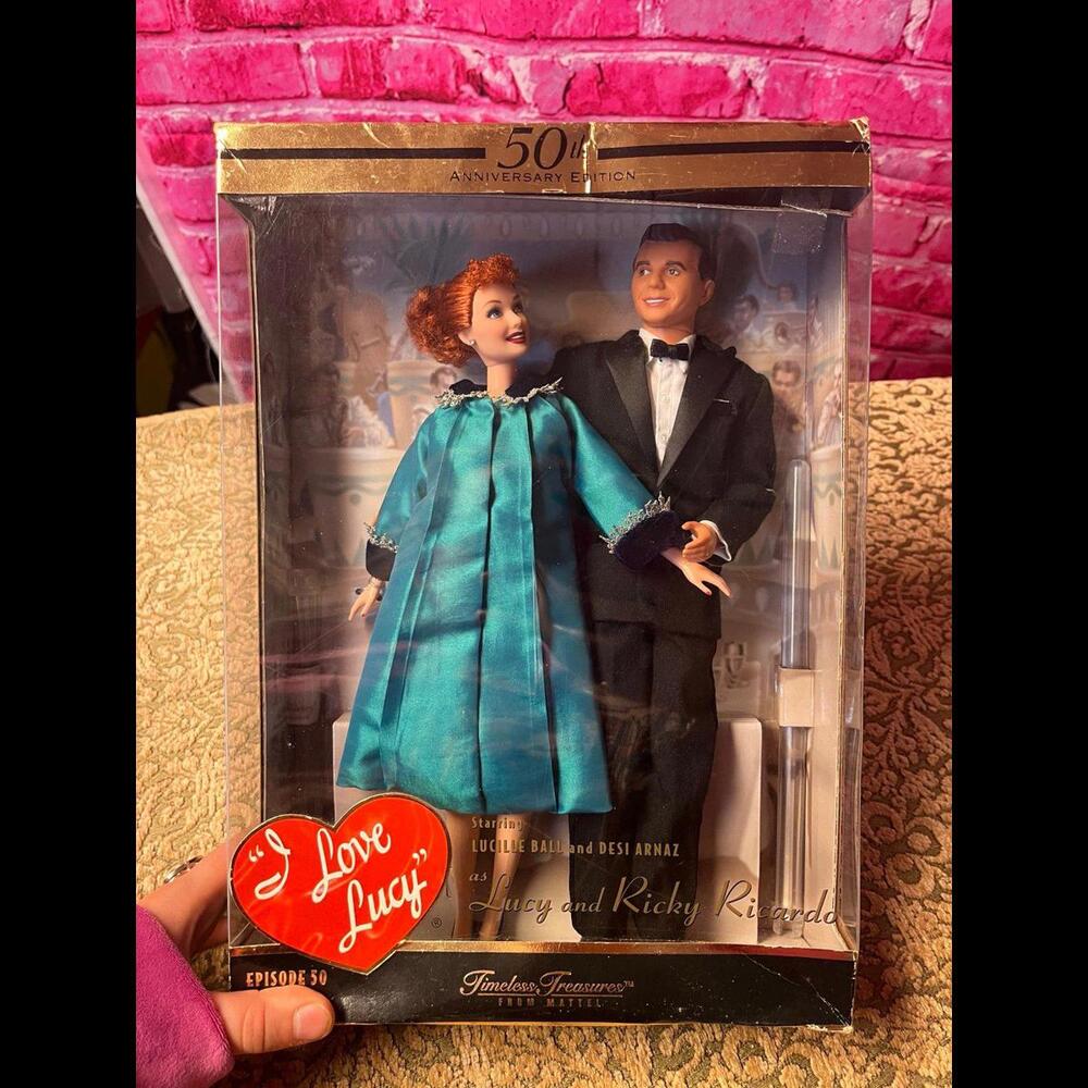 I Love Lucy  50th Anniversary‎ Mattel Barbie Doll Lucy & Ricky